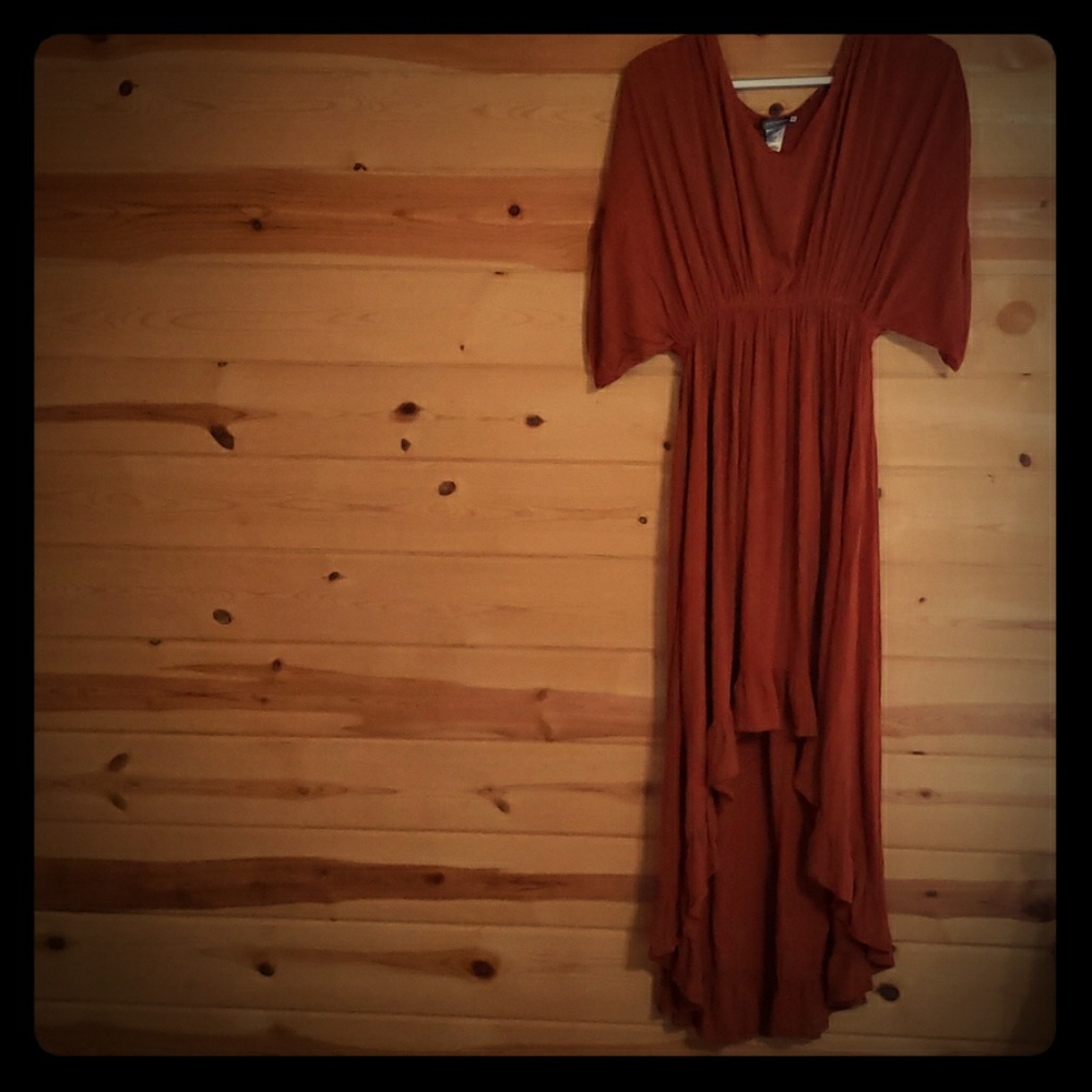 Dark Orange Dress